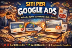 Esempio di sito web progettato per campagne Google Ads, ottimizzato per migliorare conversioni e qualità dei contatti aziendali.